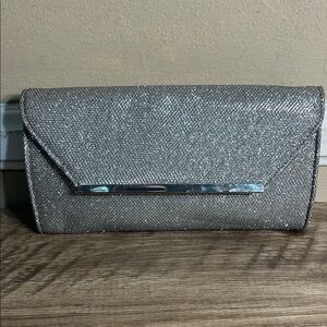 Glint champagne evening bag New